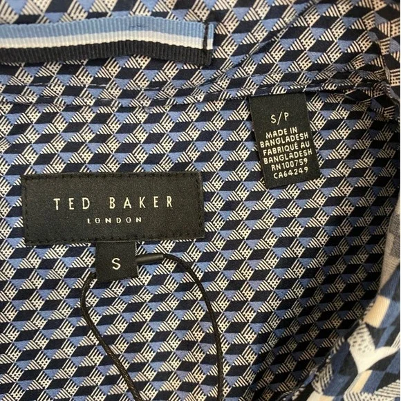Ted Baker London Men S SOREN LS ARCHIE PRINT Slim Fit Button Down Shirt‎ NWT